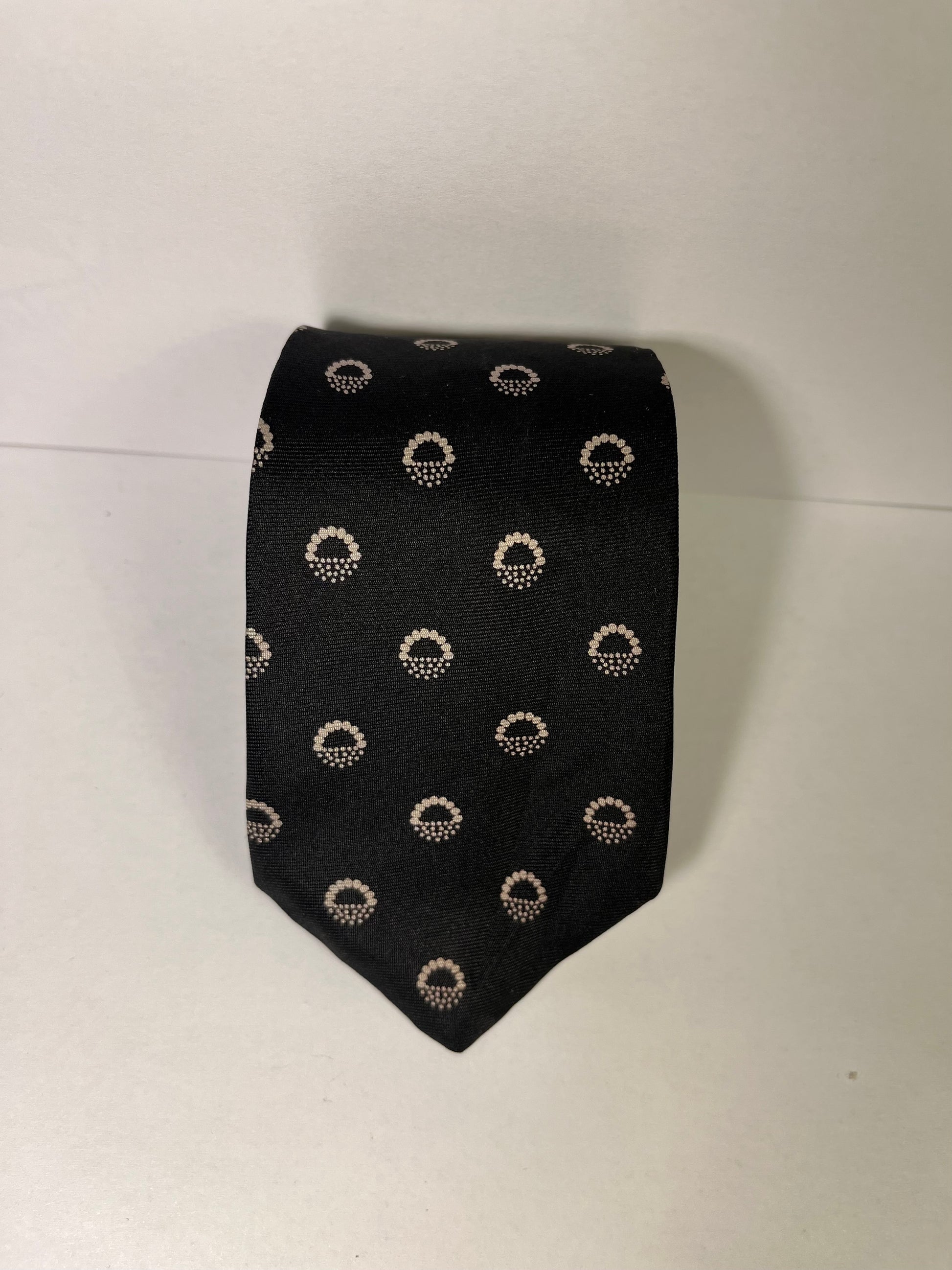 Black & White patterned tie Made in the USA