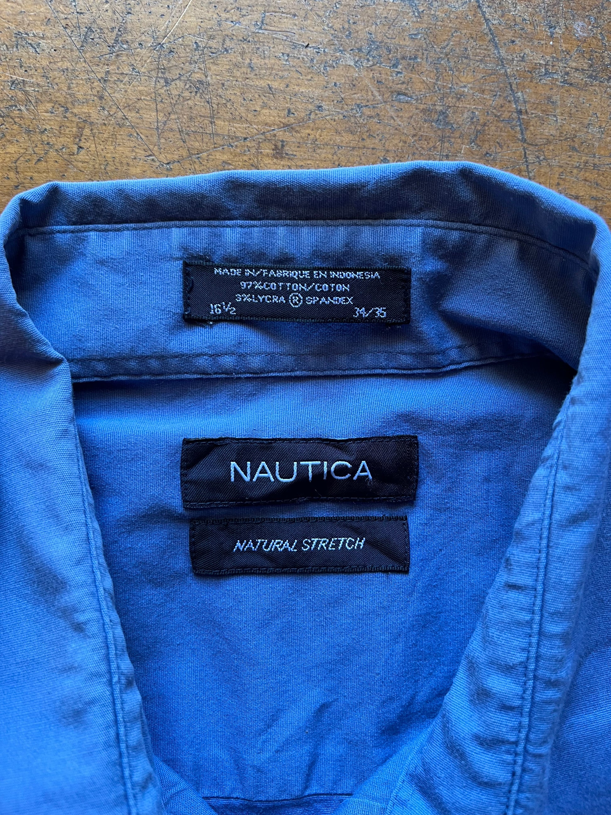 Nautica Blue button up shirt