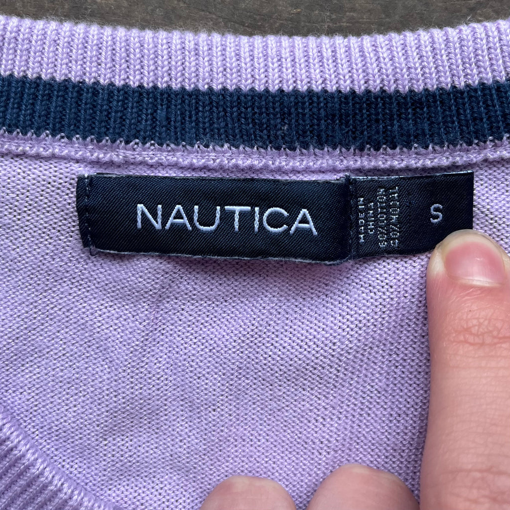 Purple Nautica knit