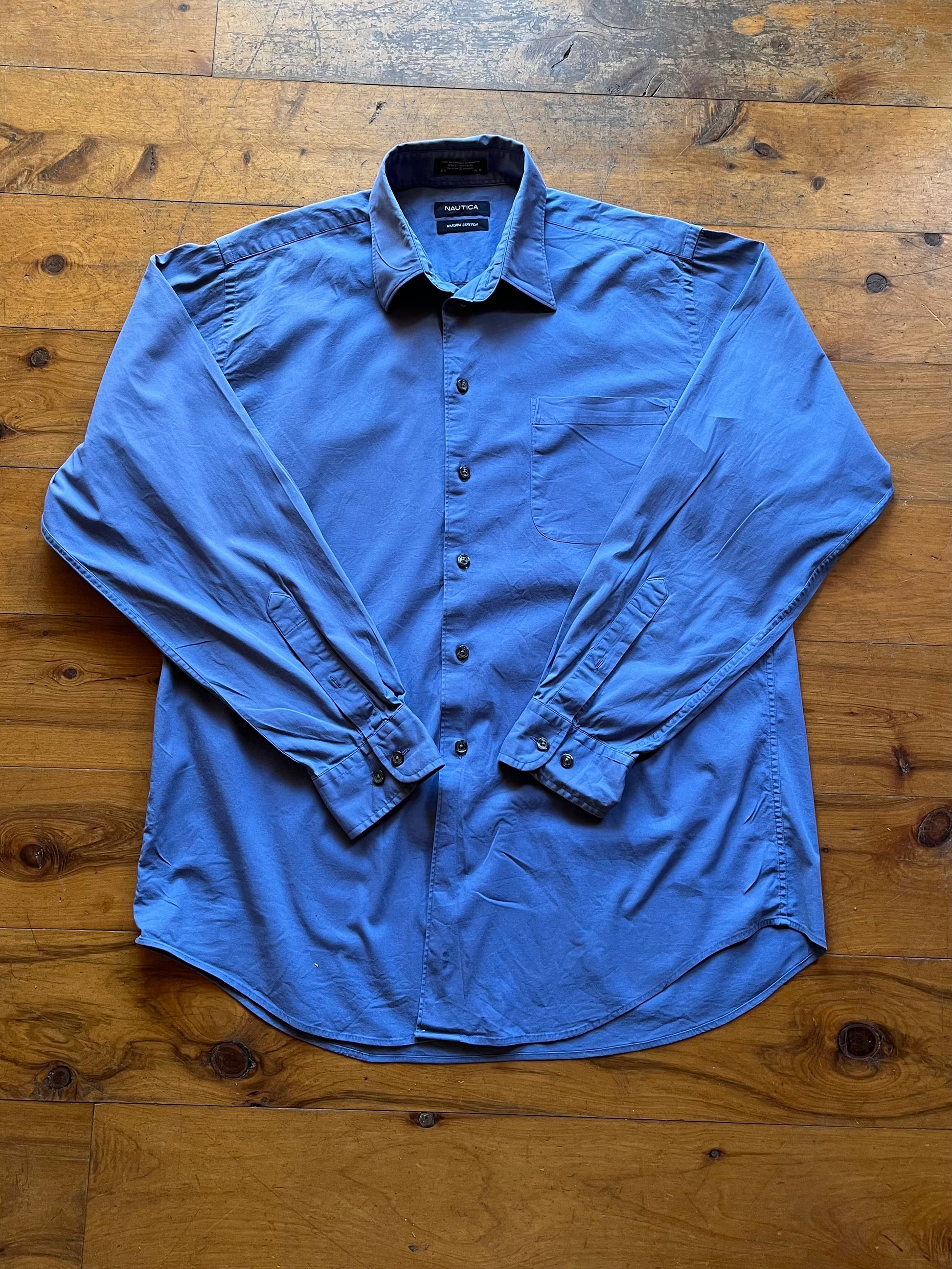 Nautica Blue button up shirt
