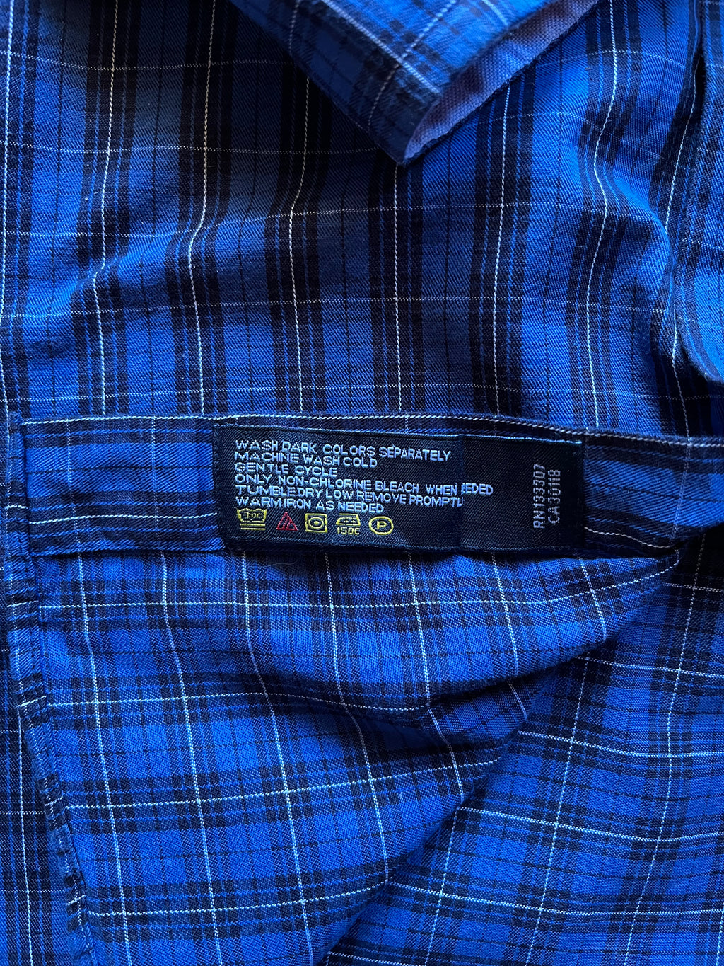 Nautica Blue Chequered Button up