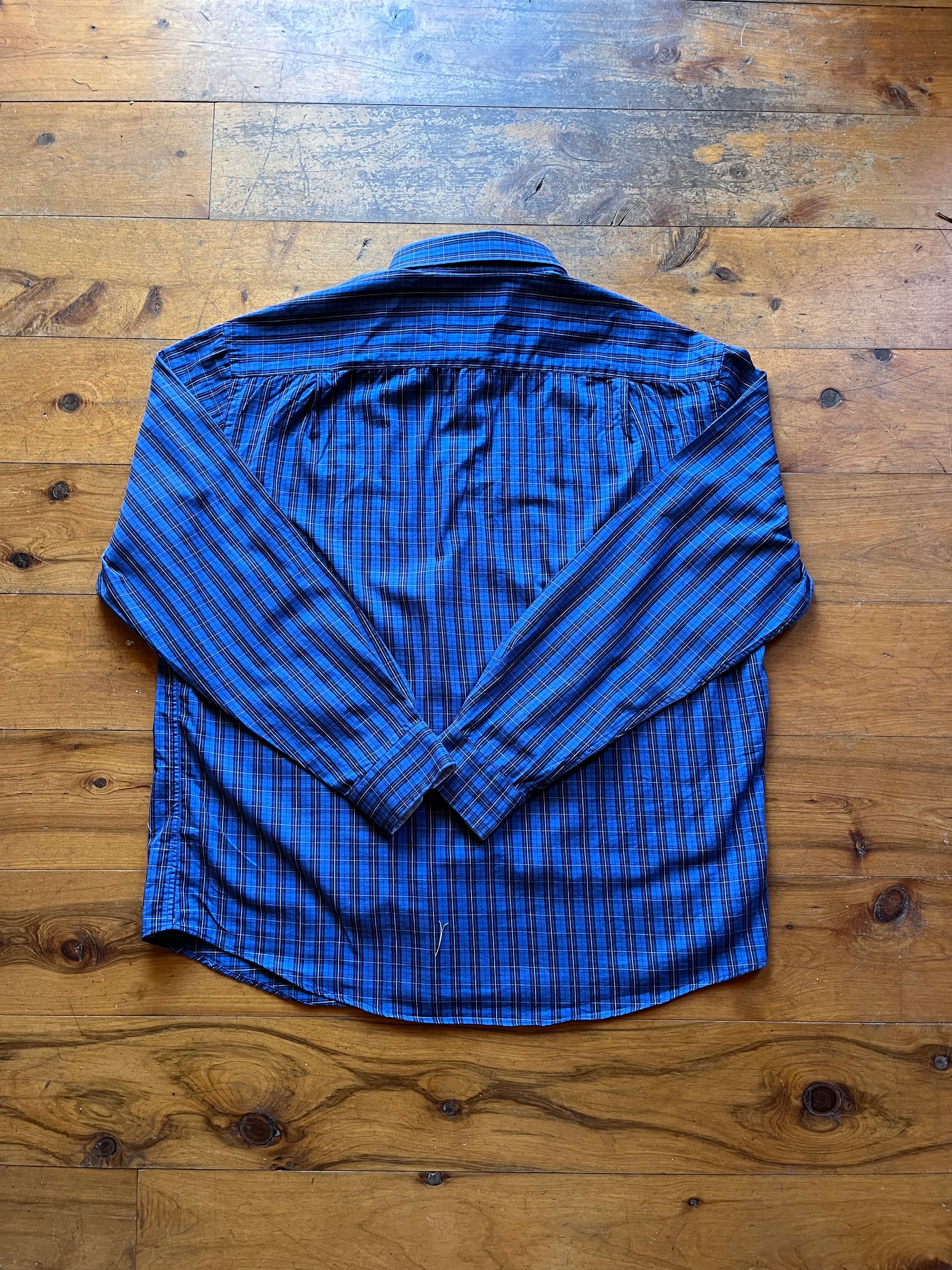 Nautica Blue Chequered Button up